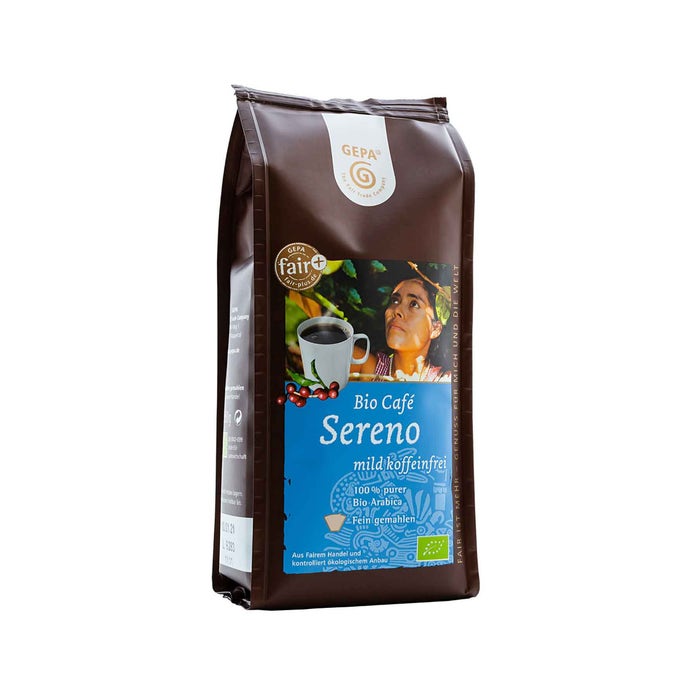 Café Sereno, entkoffein.